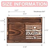 Early Childhood Educator Appreciation Gifts, Thank You Gift for Preschool Teacher, Office Decor for Early Childhood Educator, Sticky Note Holder Wooden Notepad & Pen Holder 6.5" x 4.7" - FTA243