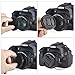 waka 3 Pack 55mm Center Pinch Lens Cap Cover with Tether for Nikon D3500 D3400 D5600 D7500 with AF-P 18-55mm f/3.5-5.6G VR Kit Lens & Other 55mm Thread Lenses (Not for Canon EF-S 18-55mm Lens)