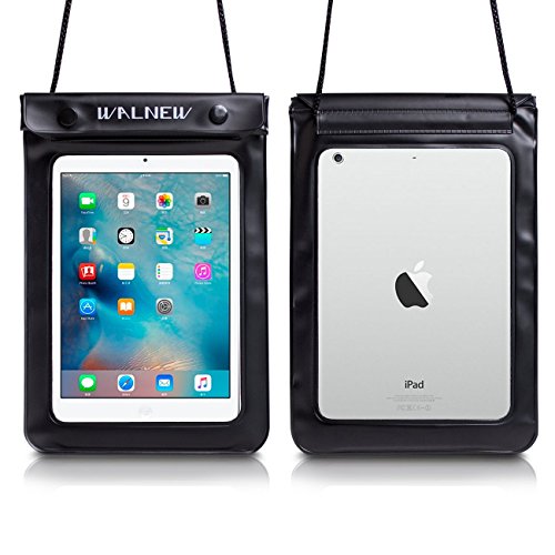 Image of Walnew Universal Waterproof eReader Protective Case Cover for Kindle Oasis, Kindle Paperwhite, Kindle Keyboard,Amazon Kindle eReader, Kindle Fire, Sony Kobo Nook ereader, iPad Mini and more,Black