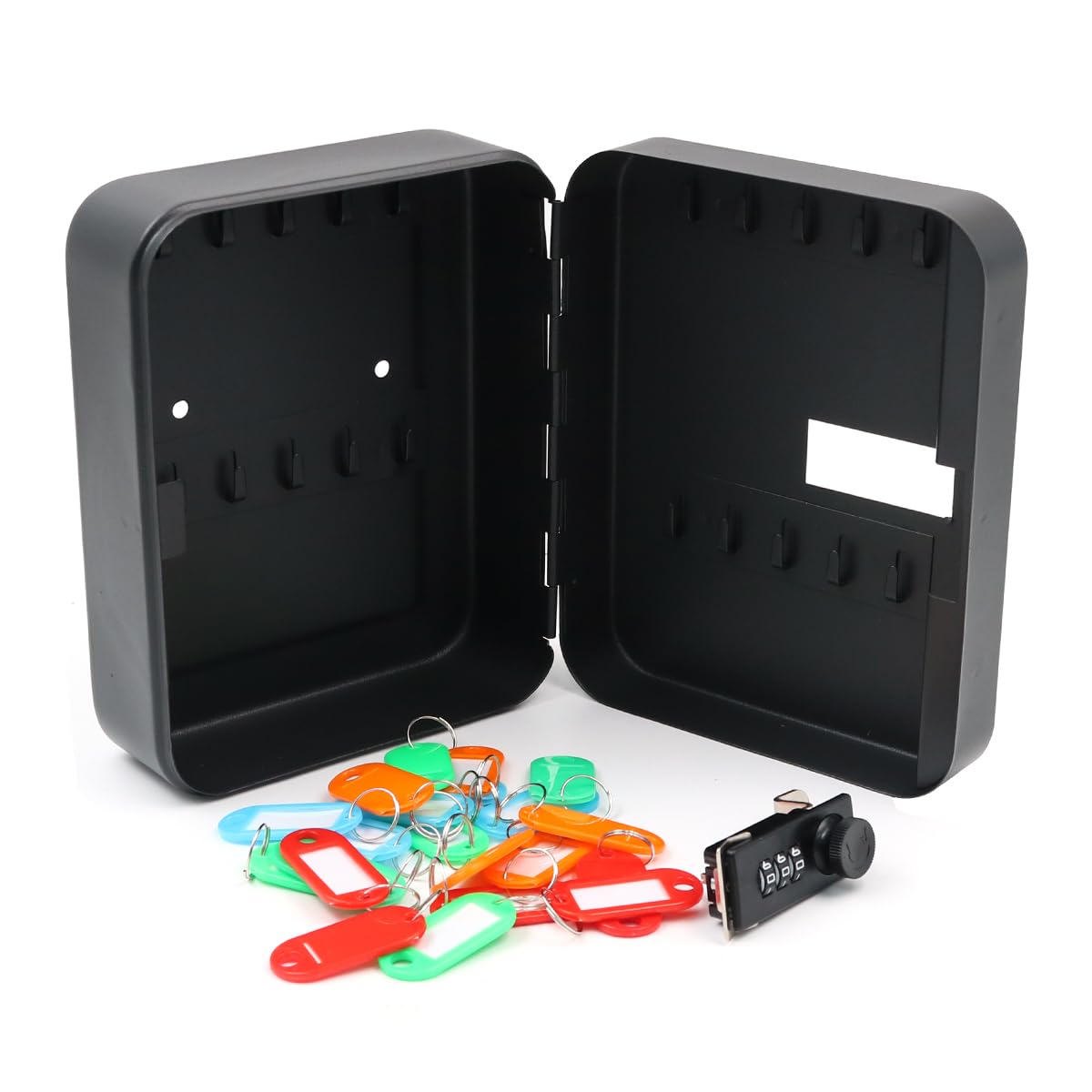CENPEK Combination Key Cabinet - Wall Mounted Key Box for up to 20 Sets of Keys, Secure Key Storage Organizer with Combination Lock