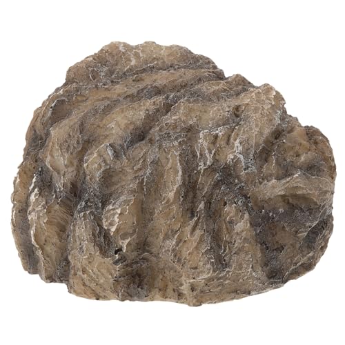 GANAZONO 爬虫類ケージ用天然風レジン隠れ家 爬虫類シェルター タートル?避洞 小型トカゲ カエル ヘビ対応 飼育環境のストレス軽減と休憩スペース装飾