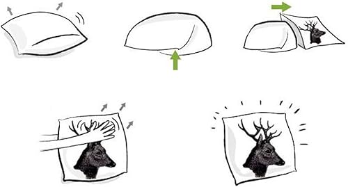 Miniatura 8 de WOMHOPE Juego de 4 fundas de almohada vintage de flores, fundas de cojín de arpillera de 18 x 18 pulgadas para sala de estar, sofá y cama (juego de