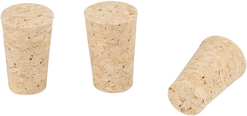 10Pcs Wine Corks, Wood Corks For Wine Bottles Cork Tapered Corks Wooden Wine/Beer Bottle Stopper for Wine Making Crafts(221735mm)