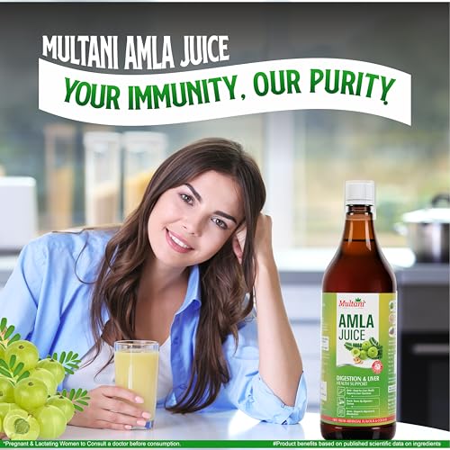 Image of Multani Amla Juice 1L | For Immunity booster | Rich Source of Vitamin C & Antioxidants | Natural Ingredients Amla, Sonth, Jeera | No Artifical Colour & Flavours