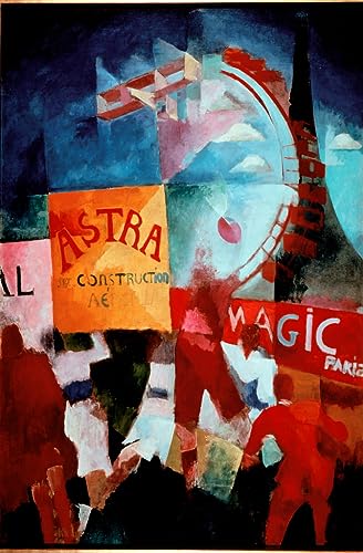 Toile l'équipe de Cardiff de Robert Delaunay : une peinture moderne pour salon dynamique