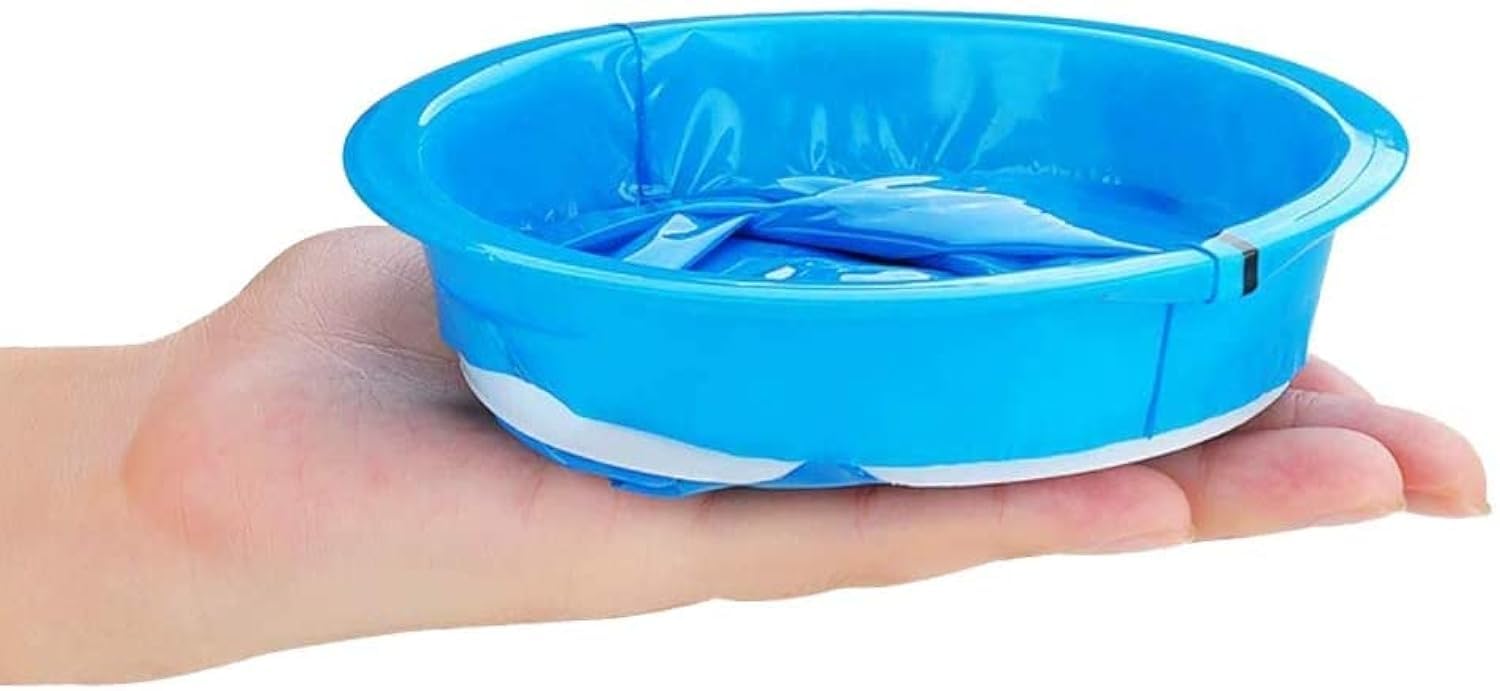 CoodiikakaVomit Bags, Disposable Barf Bags, for Morning Sickness, Kids, Pregnant Woman, Car Motion Sickness, 10 Pack 1000ml Blue