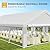 DWVO 20x30FT Large Party Tent Outdoor Heavy Duty Wedding Event Shelters Upgraded Galvanized Canopy with Large White Roof, Removable PVC Sidewalls & 3 Storage Bag