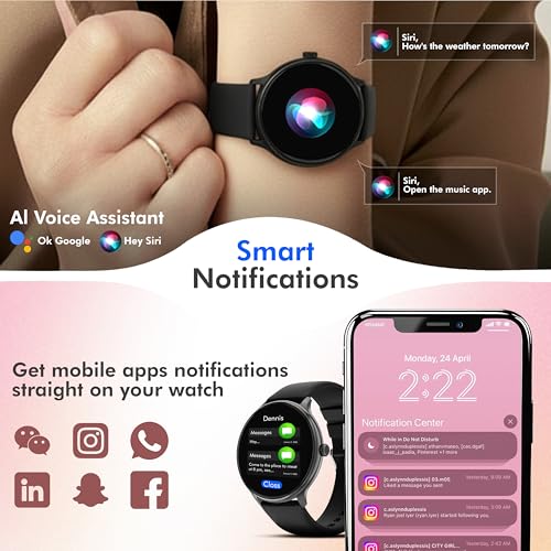 Image of Nervfit ACTIV Pro Smart Watch 1.39'' TrueColor+ LED Display, Bluetooth Calls, Heart Rate, SpO2, BP, Calorie, Step Count, Camera & Music Control