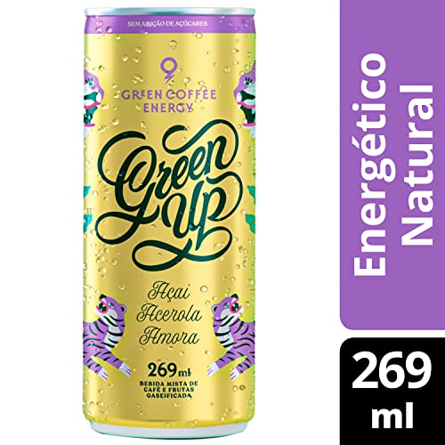 Energético Natural Green Up Sabor Açaí, Acerola e Amora 269ml