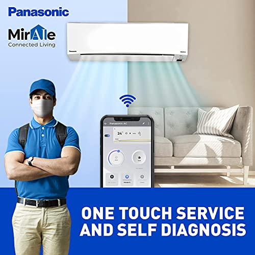 Image of Panasonic 1 Ton 5 Star Wi-Fi Inverter Split Air Conditioner (White)