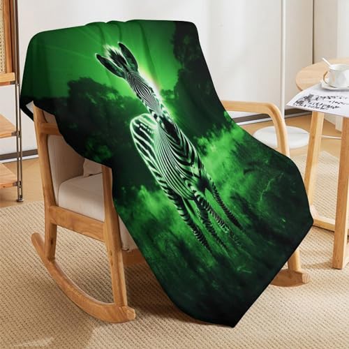Manta de cebra calida de franela mullida para sofa 5