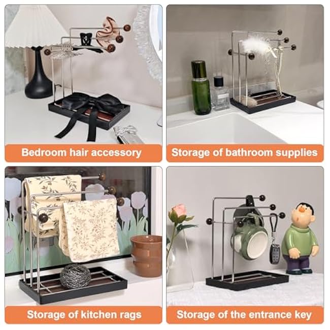 Dish Rag Holder-Sponge Rack-Kitchen Rag Holder-for Storing Sponge Brushes,Soap and Rags