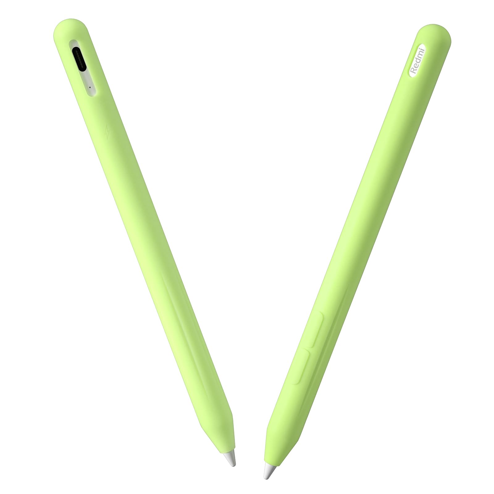 Oboe Silicone Pencil Case Skin Cover 'Compatible with' Redmi Smart Pen for Redmi Pad Pro Pen Case (Glow in Dark Green) [Stylus Pencil is NOT Included]-image-46