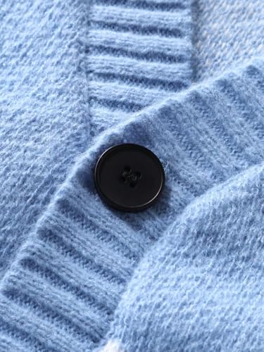 men's pullover sweaters Colorblock Drop Shoulder Cardigan For Dailywear Back 5