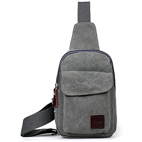 Gemini_mall® Grey Sling Bag for Outdoor Use Cover