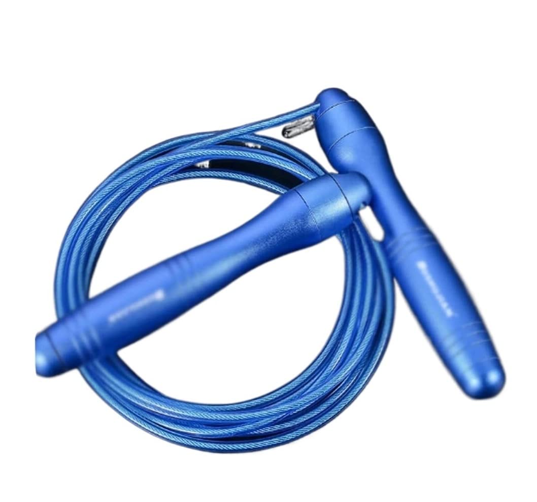 Corde a Sauter Corde à Sauter Poignée en Alliage D'aluminium Corde À Sauter Vitesse Portant Corde À Sauter Corde À Sauter Fitness Corde À Sauter Perdre du Poids Corde a Sauter Sport (Color : Blue)