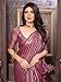 Elina fashion Women's Indian Ethnic Faux Georgette Saree with Unstitched Blouse (Wine,Wine Color)