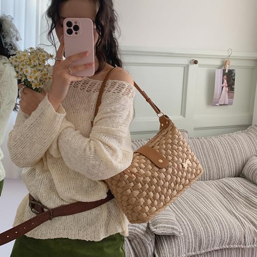 Bolso Tote de Paja para Playa Verano Mujer miniatura 3