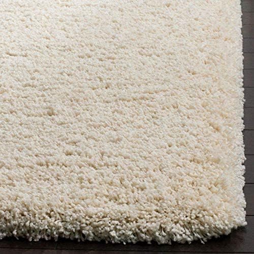 Image of RUG ERA Shaggy Carpet for Living Room 9X12 FEET Fluffy Rug for Bedroom Floor Modern Non-Slip Floor Mat & Galicha for Home Decor | Cozy Area Carpet (Plain Ivory)