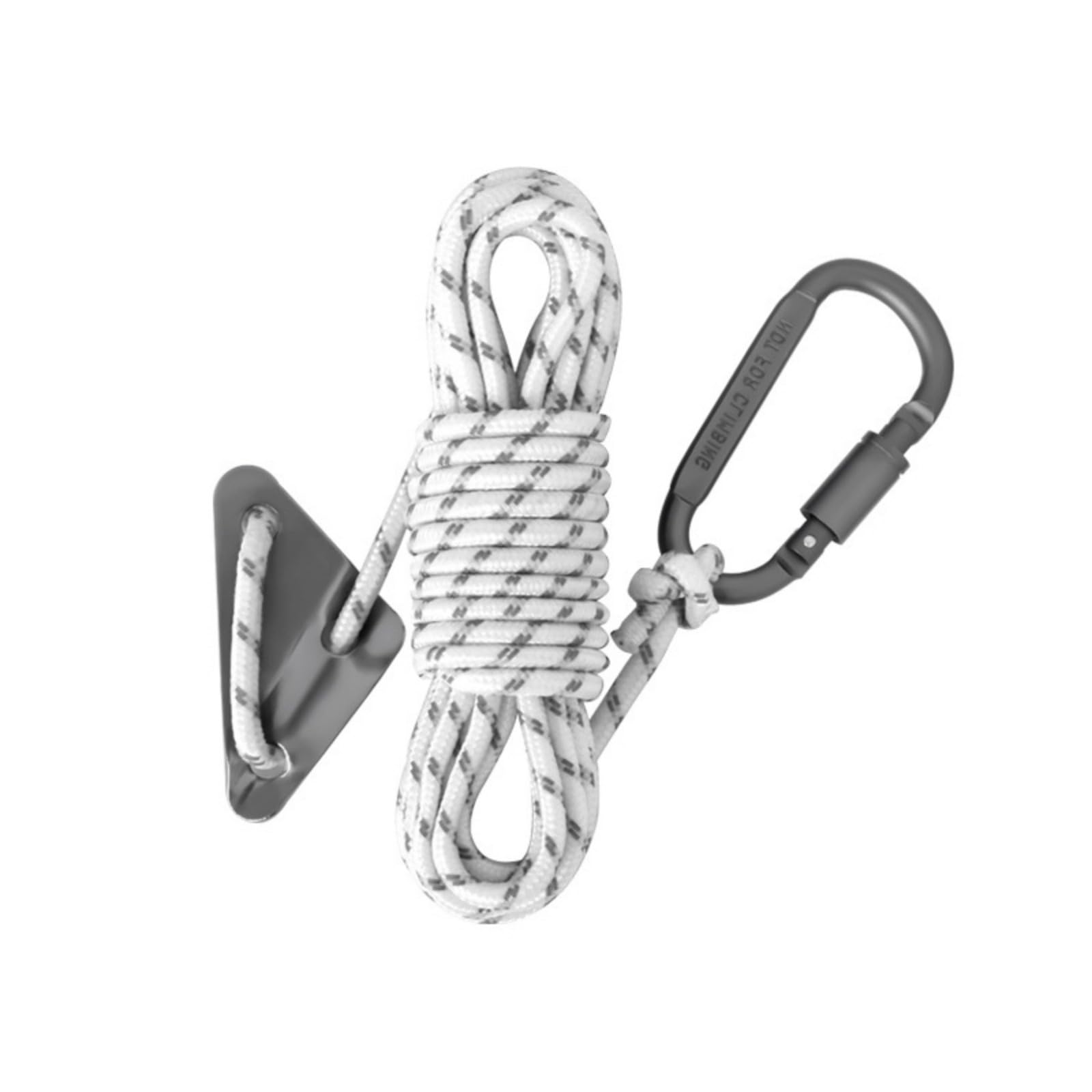 5pack Armygreen Reflective Guy Rope Reinforced Windproofed with Buckles for Camping Tents Weather Resistant Tent