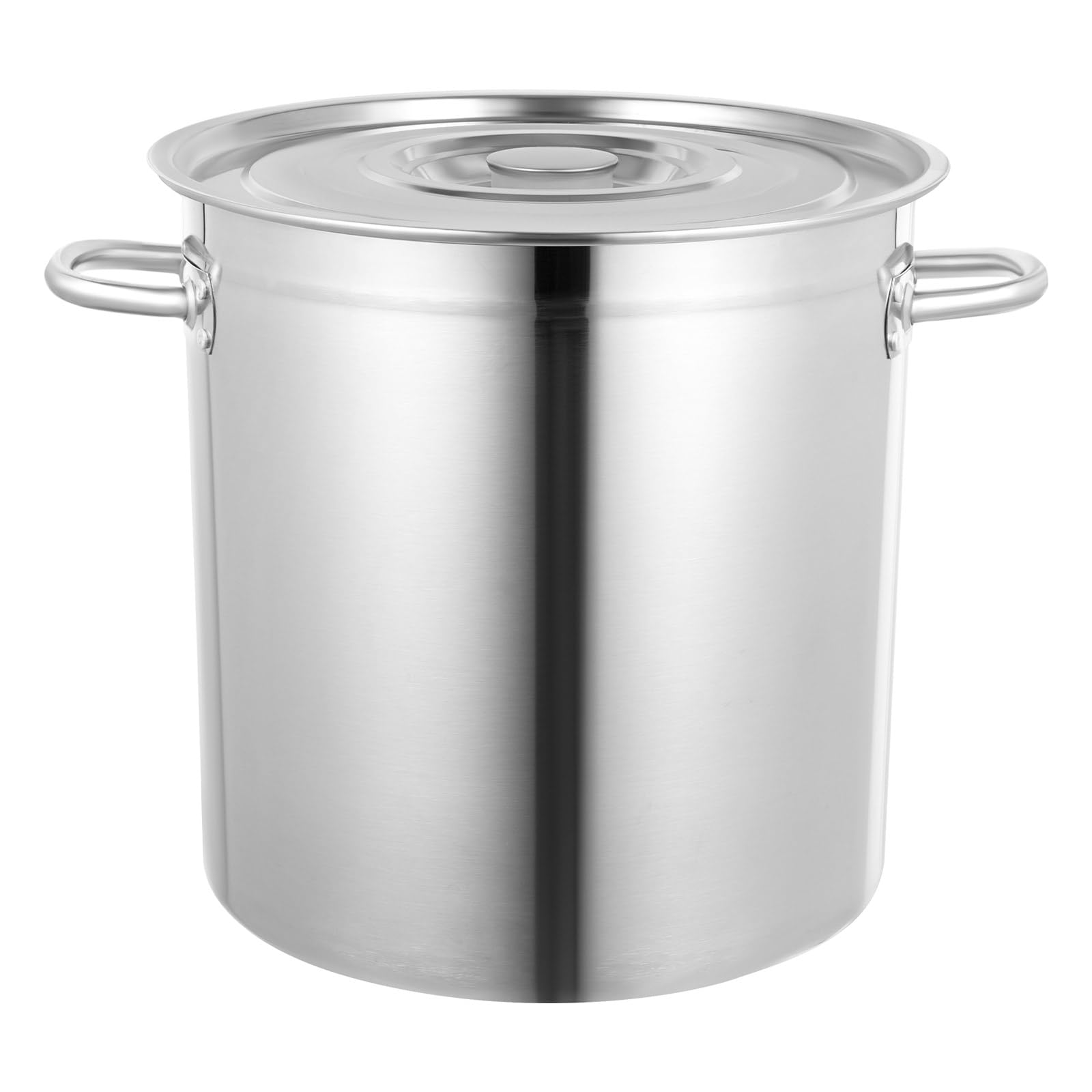 35L Gastronomie Kochtopf Suppentopf, Edelstahl, mit Deckel, Edelstahl Fass Kochtopf für alle Herdarten, Suppentopf groß, Großer Topf Induktion – für Hotels, Restaurants, Küchen