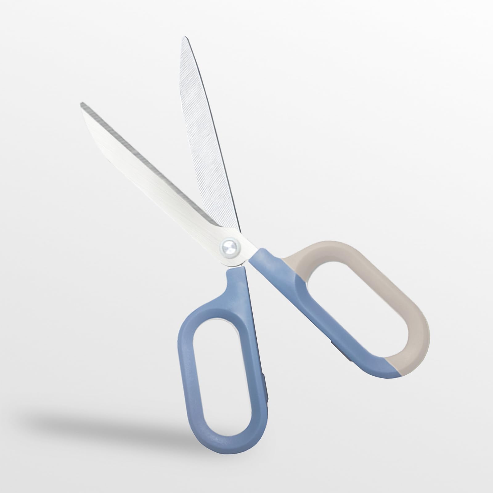 Blue Cute Office Scissors with Comfort-Grip Handles, Sharp Craft Scissors for DIY Art, Sewing, Fabric, Student, Teacher, and Home Use(7", Blue-1Pack)