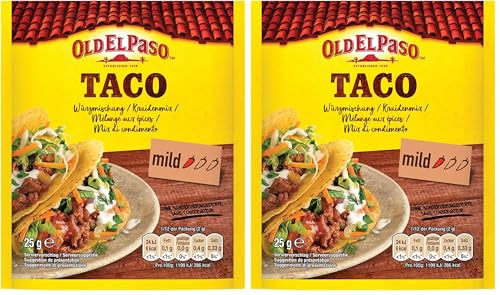 Old El Paso Taco Würzmischung – Fertiger Gewürzmix für mexikanische Tacos – 1 x 25 g (Packung...