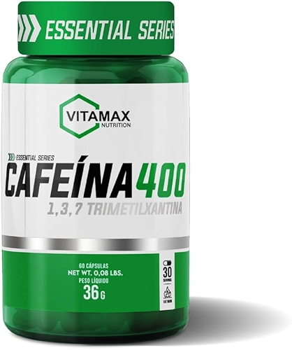 Cafeína 400mg 60 Cápsulas Vitamax Nutrition