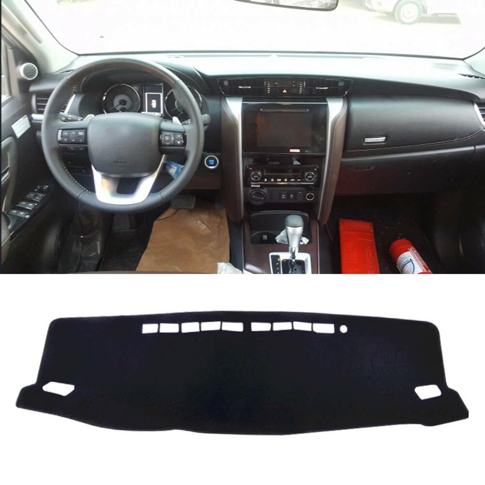 Car Dashboard Cover Dash Mat For Toyota Hilux SR5 4x4 REVO Hi-Rider 2015-2019 For Toyota Fortuner 2016+