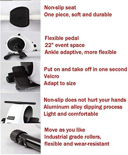 Image of Rowing Machine Magnetic Resistance Multifunctional Indoor Small Fitness Equipment Can be Stored Upright Intelligent Mute for House Use