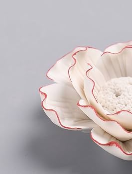 Amazon｜Liveinu 陶器 ハス香炉 香立て 蓮の花型お香用具 線香立て