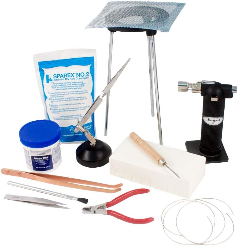 SFC TOOLS Standard Jewelry Soldering Kit with Silver Solder Wire Kit-1750