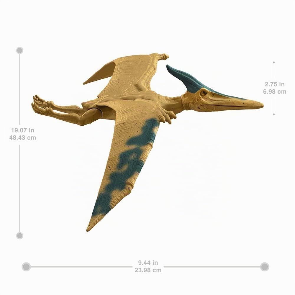 Jurassic World, Pteranodon, Figura de 12", Juguete para niños de 3 años en adelante con Detalles auténticos y realistas