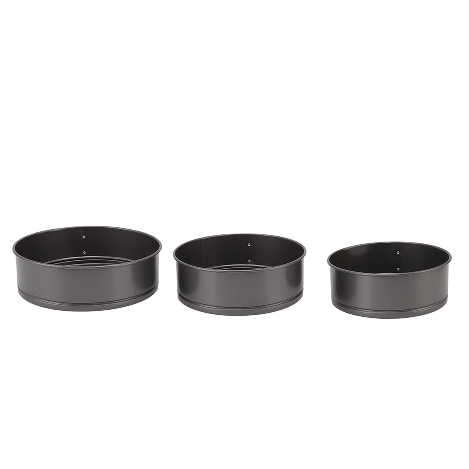 3-teiliges antihaftbeschichtetes Springform-Set mit abnehmbarem Boden, Käsekuchen-Backform für Ofen, Edelstahl-Verschluss, Backgeschirr für Käsekuchen, Pizza, Brot, Lasagne (24/26/28)