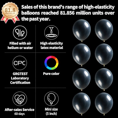 Image of Clear Balloons 110Pcs, 5 Inch Small Latex Party Balloons, Mini Thick Clear Birthday Balloons for Birthday Wedding Baby Showe Decorations.