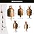 Handmade Rustic Bells Wind Chimes (30” Long), 5 Door Hanging Bells on a Rope – Brass Coated Iron Wind Bell for Door Rustic Decor for Indoor or Outdoor Use – Small Bells for Crafts