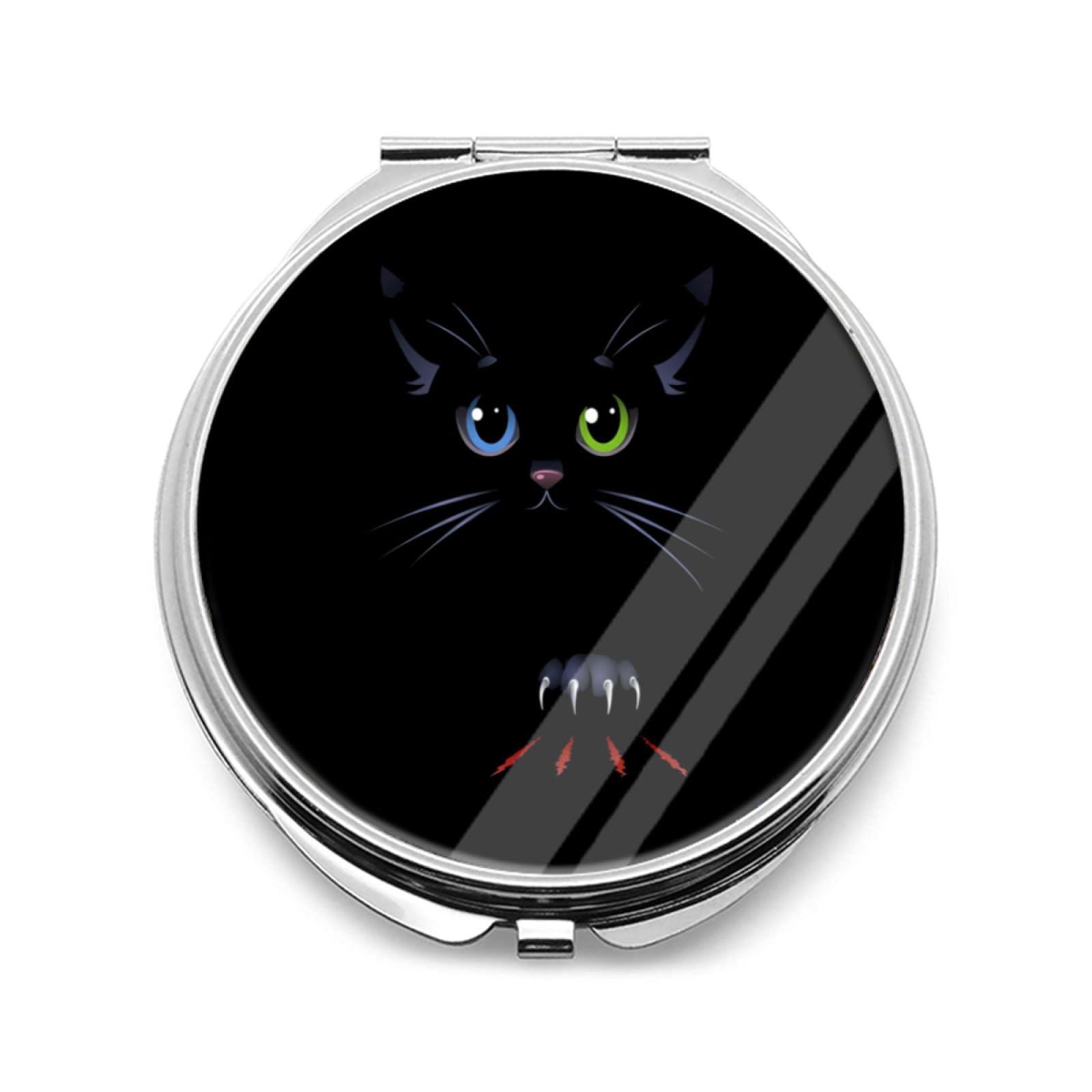 Amazon.co.jp: ミラー イソメ猫 猫顔 ネコ 猫爪 鏡 両面コンパクト
