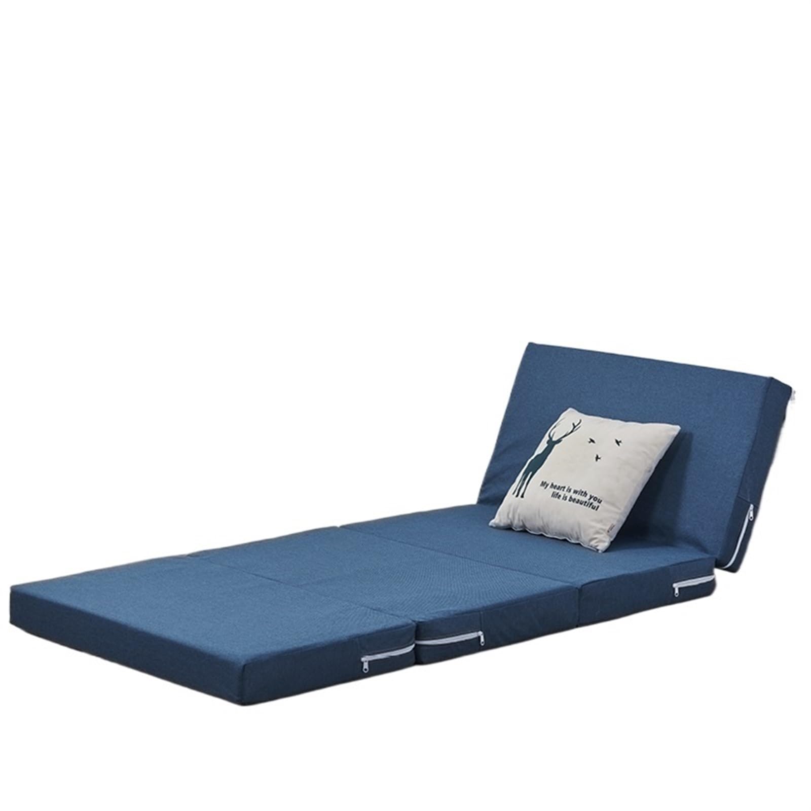 Materasso da pavimento spesso 8 cm in memory foam, 80 x 200 cm, verde, pieghevole, per ufficio, pause pranzo, pisolini per studenti, copertura rimovibile, comoda soluzione per dormire