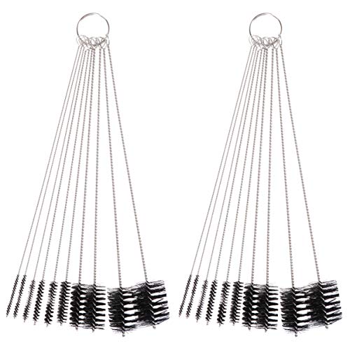 STOBAZA 2 Sets Coffee Machine Brush Test Tube Brush Cleaning Brush Bottle Brush Black