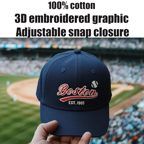 Classic Vintage Embroidered Fashionable Baseball Cap for Men Women Teenager Cap City Hat Adjustable with Gift Box