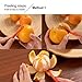 Soft Home Premium Plastic Orange Peeler Lemon Citrus Peel Cutter Vegetable Slicer Fruit Tools (Long Handle Type Orange 4 Pack; Mouse Type orange 2 Pack)