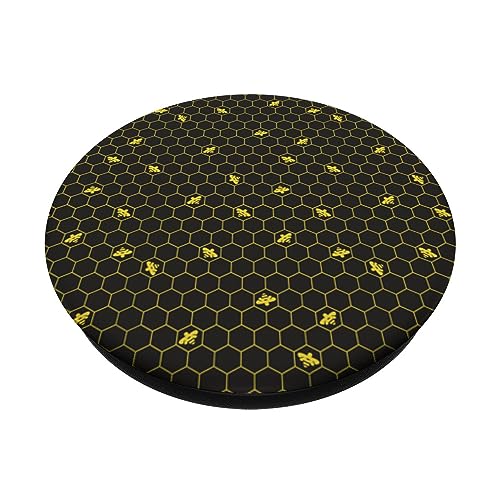 Miraculous Ladybug Queen Bee Pattern PopSockets Swappable PopGrip, Black - Image 2