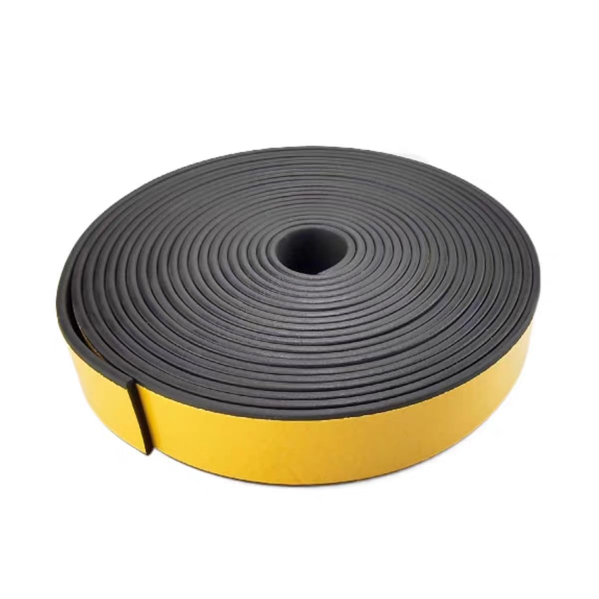 Cinta de espuma autoadhesiva de caucho de 10 m - Cinta de esponja negra resistente(5mm x 25mm x 10m)