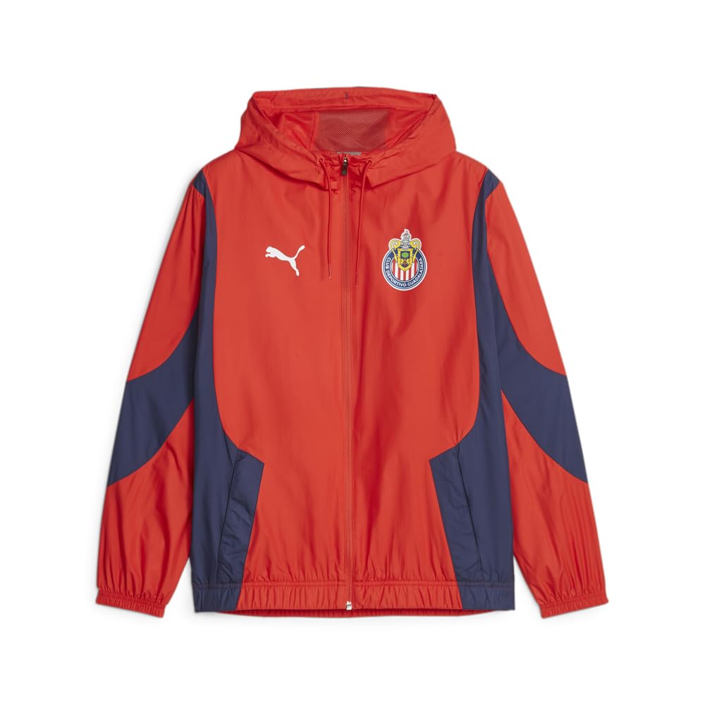 Mens C.D. Guadalajara Prematch Woven Anthem Jacket Athletic Outerwear Casual