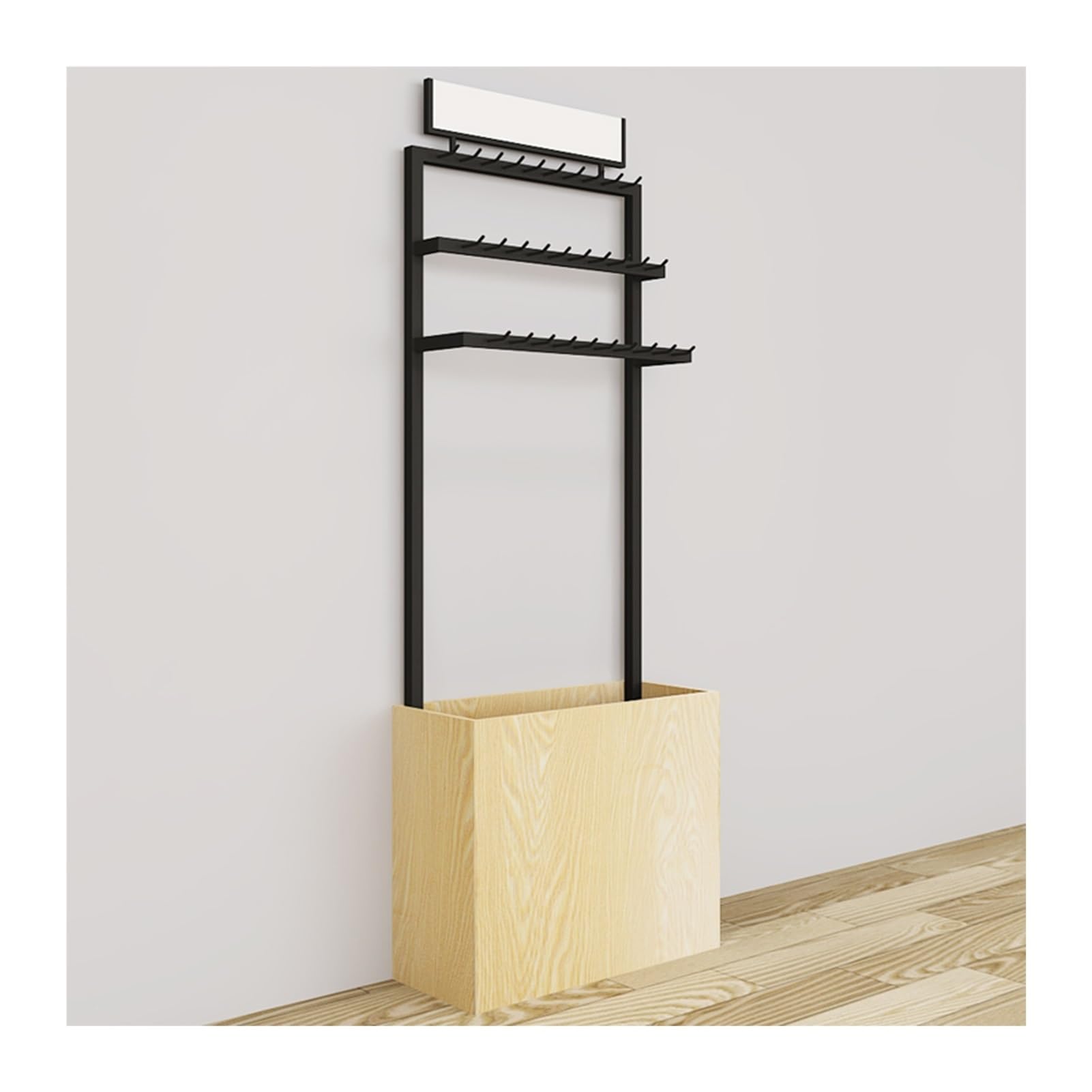 Estantes de exhibición de Cinturones de pie para Venta minorista, Ganchos Colgantes para Tiendas de Ropa, Organizador de Cinturones, Bufandas, chales, Bolsos, j,C-60x25x165CM