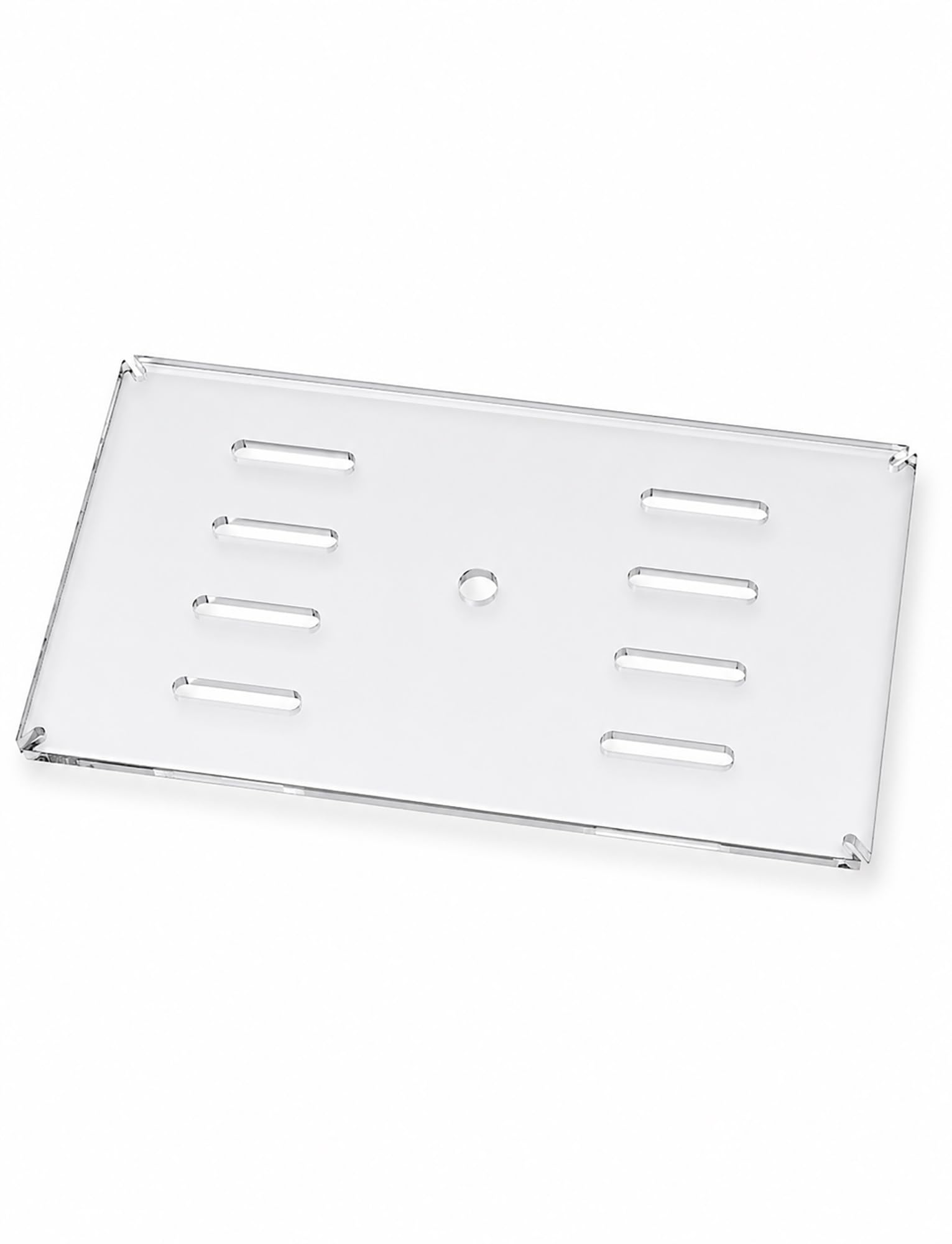 Couvercle d'aquarium en Acrylique, Couvercle de réservoir en Acrylique Transparent 5 mm, Fentes Ventilation et Ouverture Centrale, Plusieurs Tailles(80X35cm/31.5X13.8in)