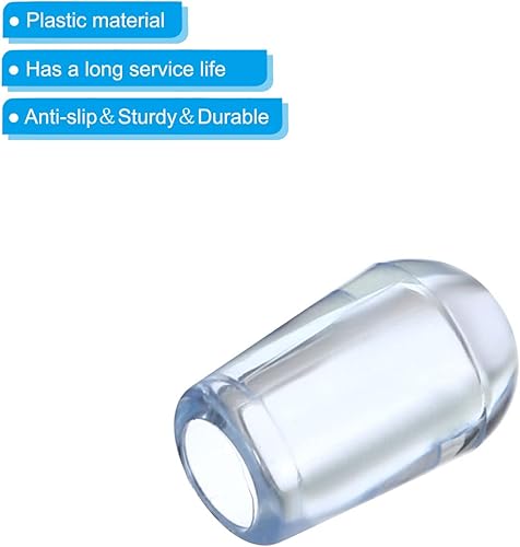 Miniatura 10 de PATIKIL Pies de estante para fregadero de cocina, paquete de 100 pies de diámetro interior de 0.197in x 0.315in de diámetro exterior, patas