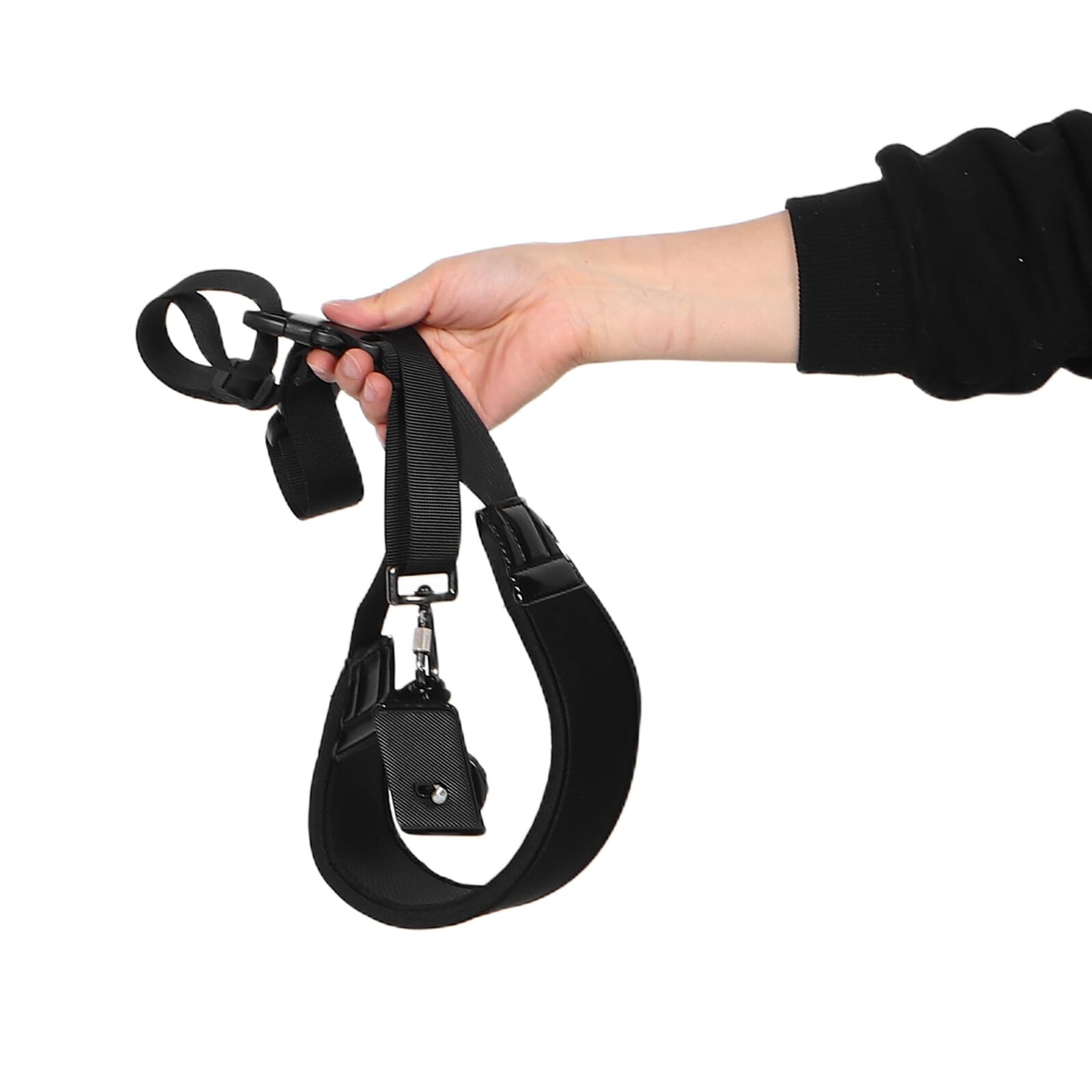 Correa para Cámara Fotográfica Ergonómica Acolchado y Longitud Ajustable, de Fibra de Poliéster y Aleación, Adecuado para Fotografía y Senderismo