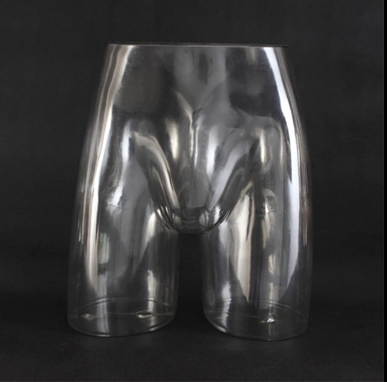Zhongjiuyuan Men's Lower Body Mannequin Plastic Transparent Underwear Underpants Display Hip Model Shorts Display Props