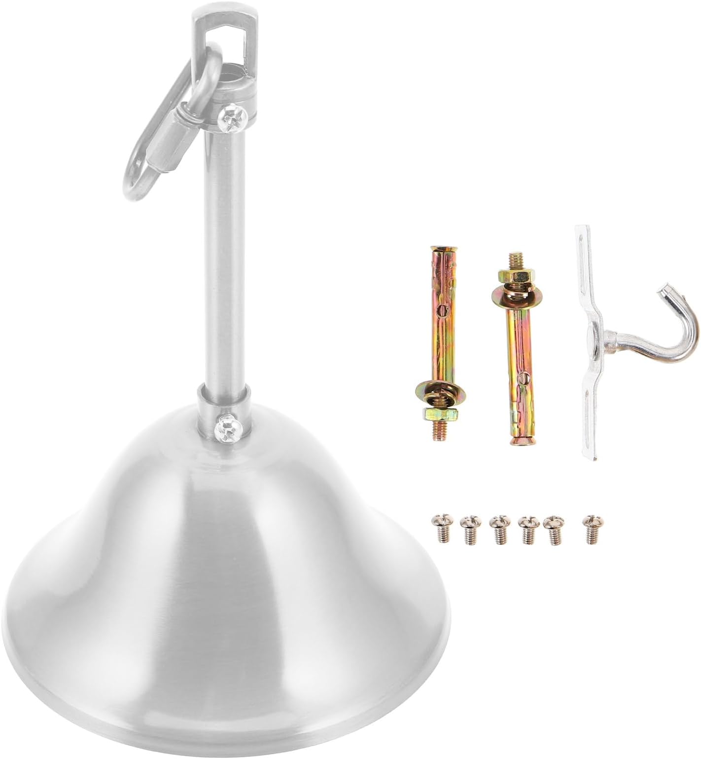 Ceiling Lamp Cover Plate White Bell Shape Pendant Light Mounting Plate Canopy Kit Chandelier Ceiling Light Installation Hardware for Home Lighting